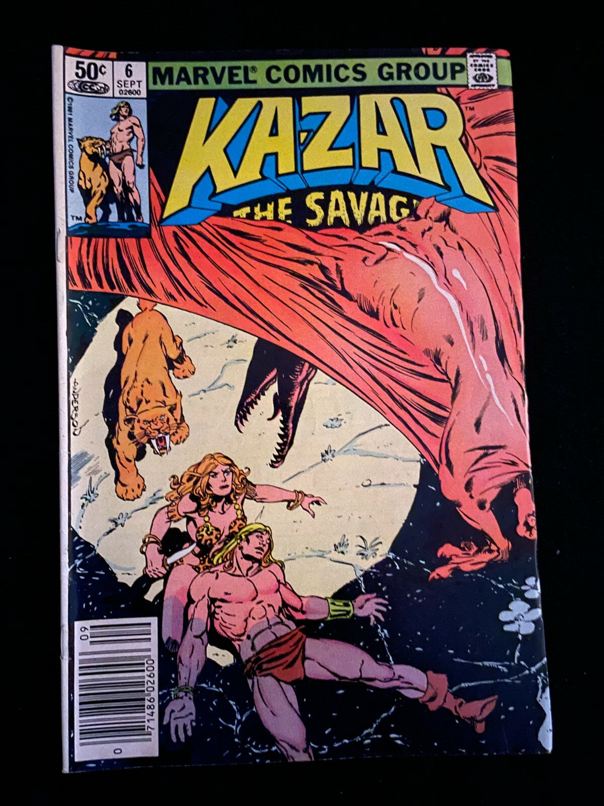 Ka-Zar The Savage #6 Sept 1981 SKU:2140