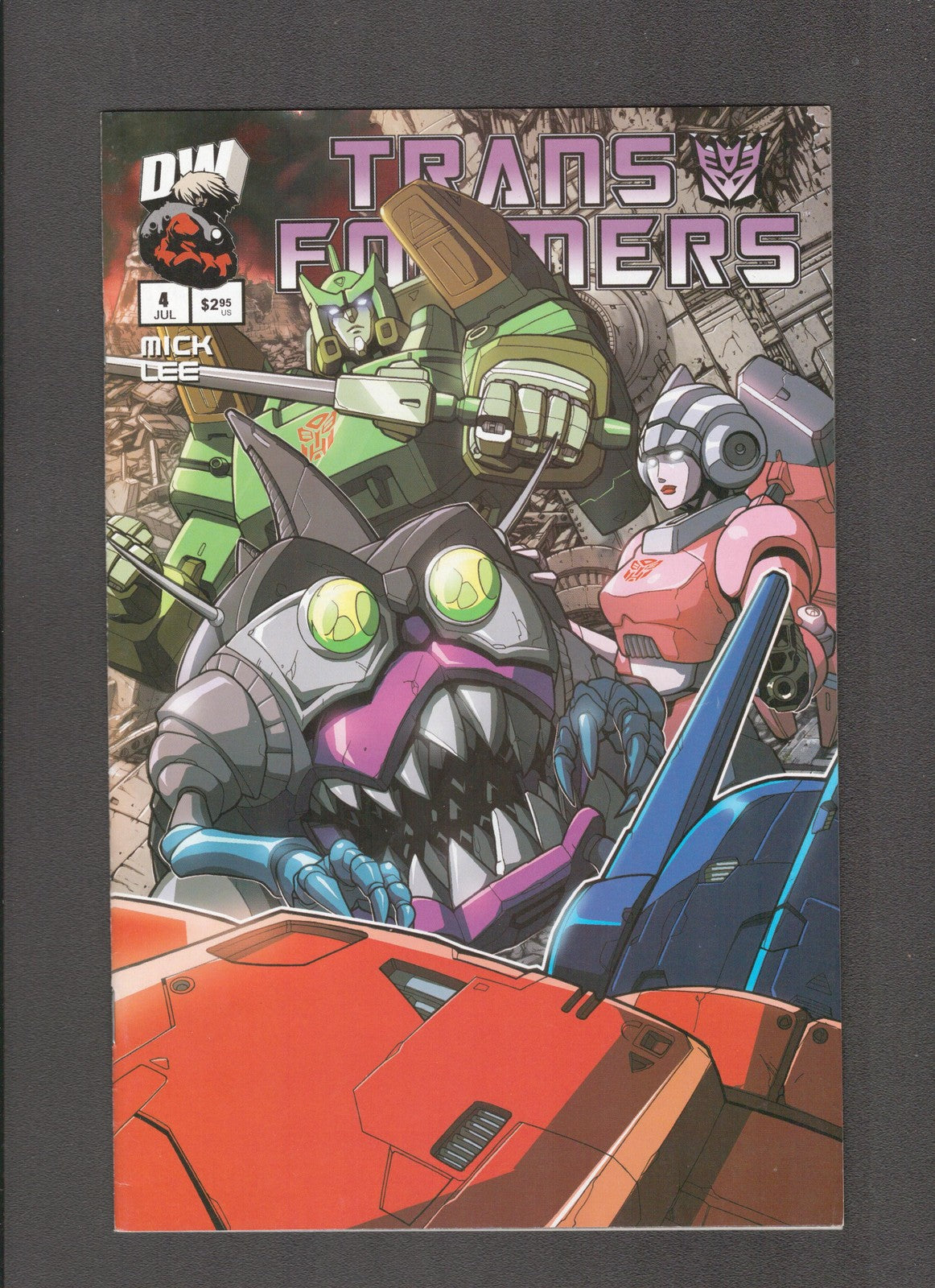 Transformers: Generation One #4 (2003) B cover variant Pat Lee Dreamwave Comics