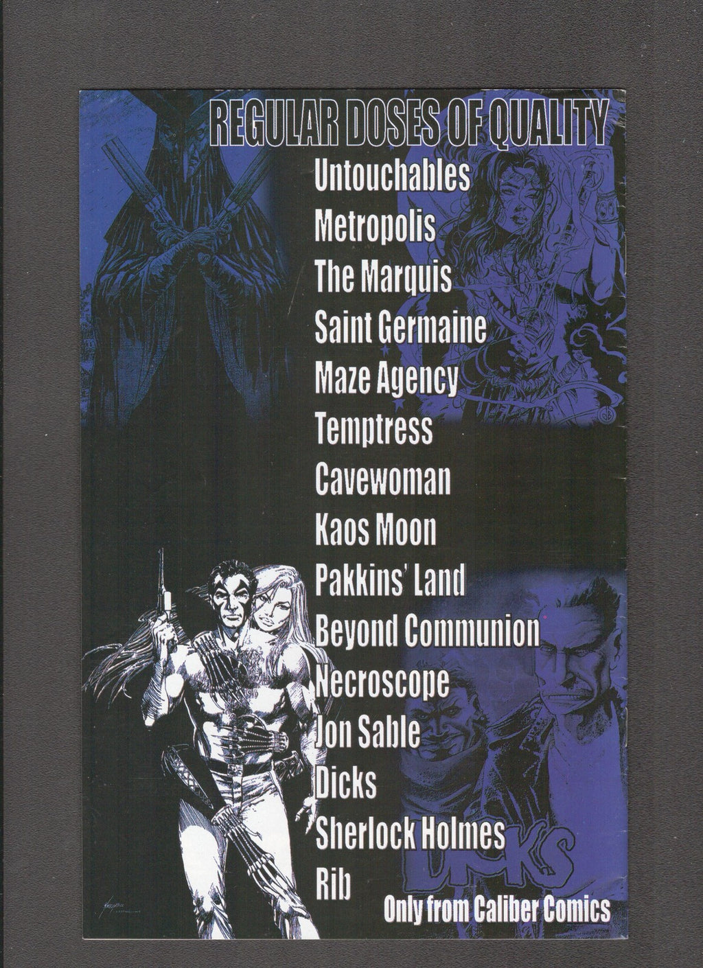 Atomic Overdrive #2 (1997) Low Print Caliber Comics