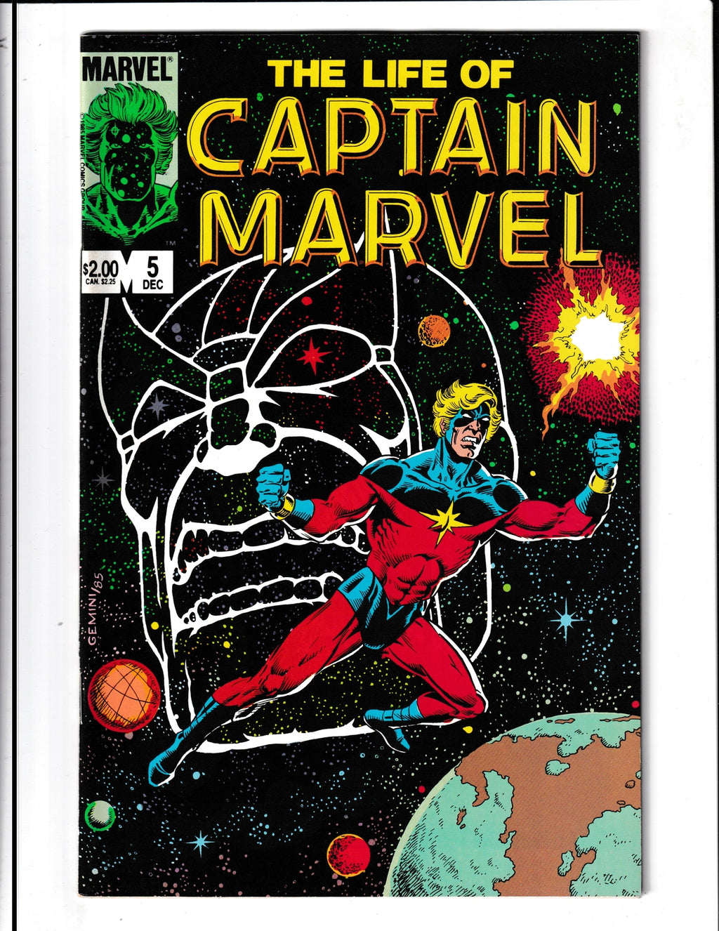 Life of Captain Marvel #5 (1985) Jim Starlin Cover Art Marvel Comics