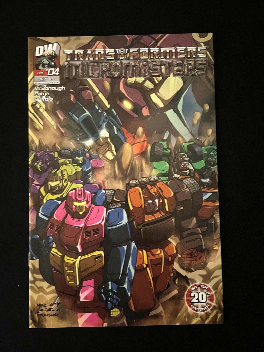 Transformers/Micromasters - Two Set of 4 both A & B covers #1-4 (2004) Dreamwave