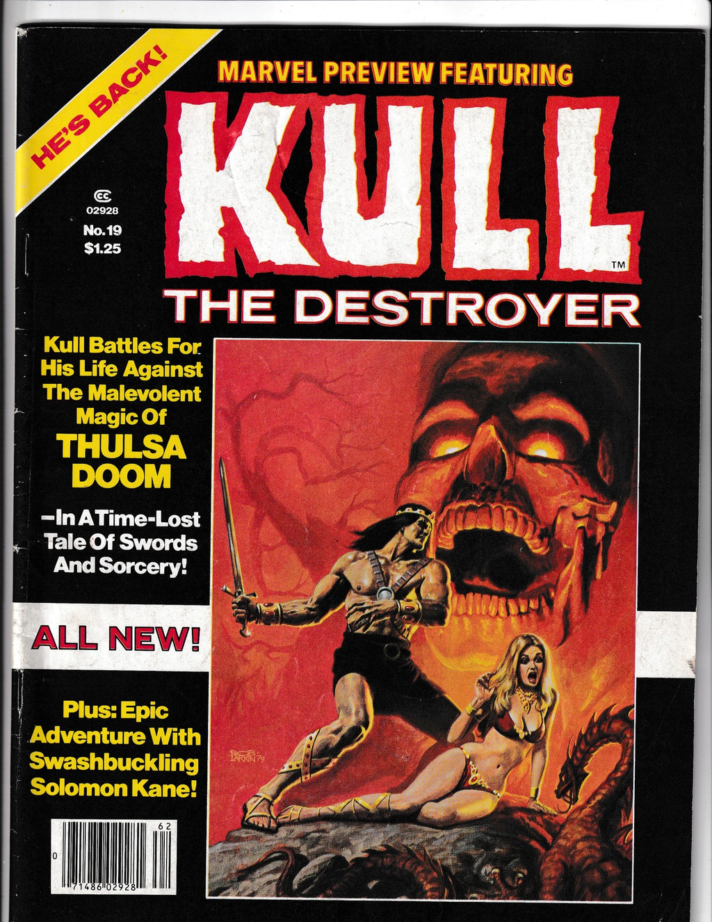 Marvel Preview #19 (1979) Kull The Destroyer Curtis Comics