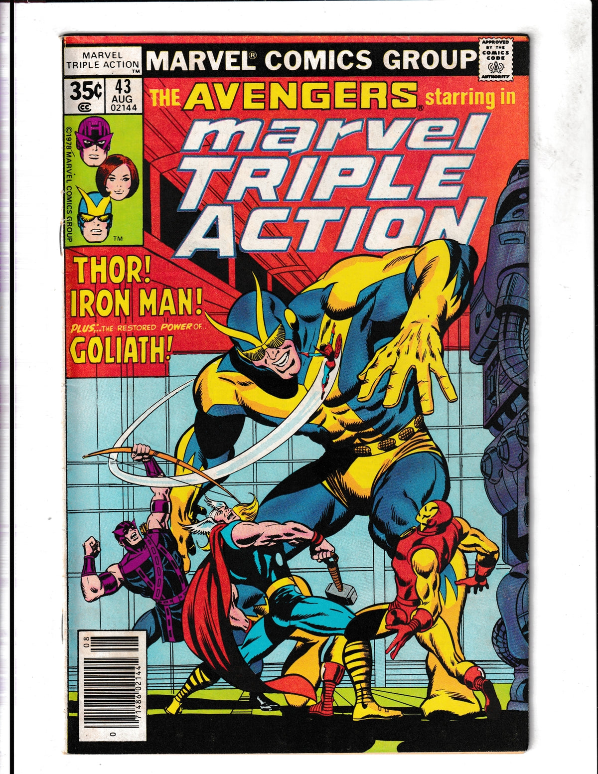 Marvel Triple Action #43 (1978) Iron Man & Thor Marvel Comics