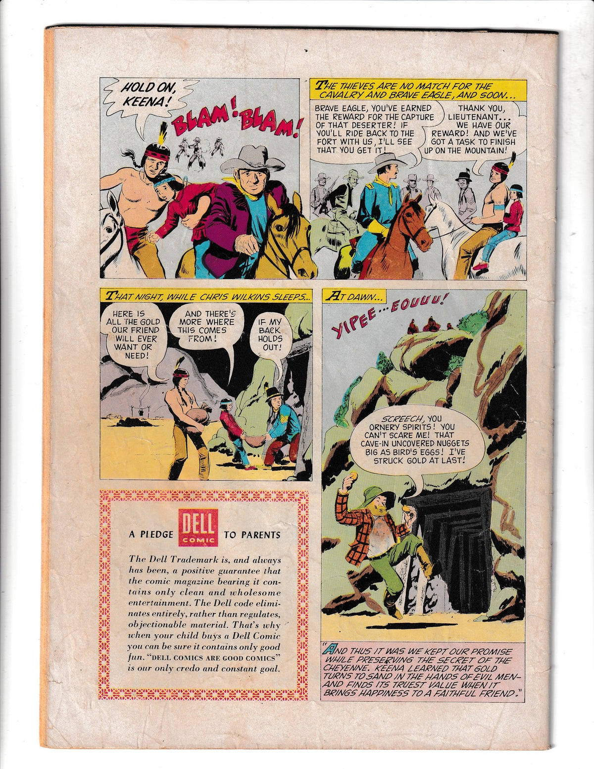 Four Color Brave Eagle #705 (1956) Dell Comics