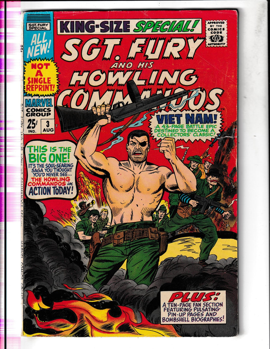 SGT. Fury #3 (1967)  and His Howling Commados King-Size Special Marvel Comics
