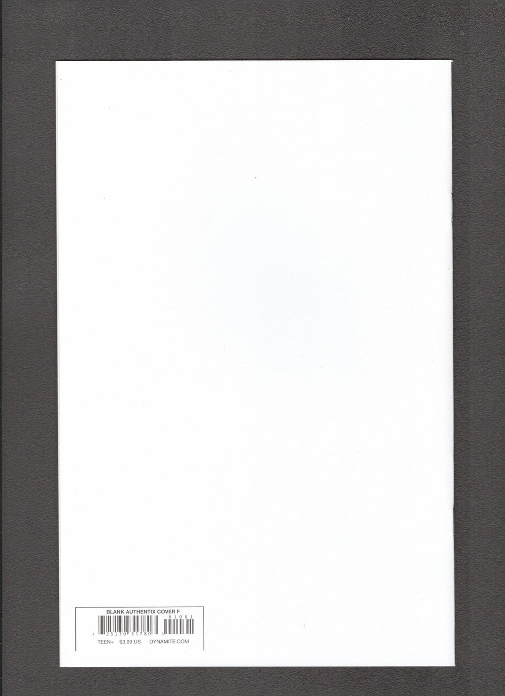 Bettie Page: The Alien Agenda #1F (2022) Blank Authentix Variant Dynamite Comics