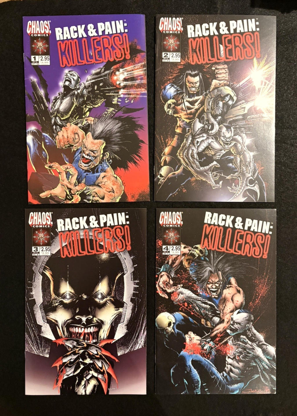 Rack & Pain: Killers - Complete Set of Four #1-4 (1996) Chaos