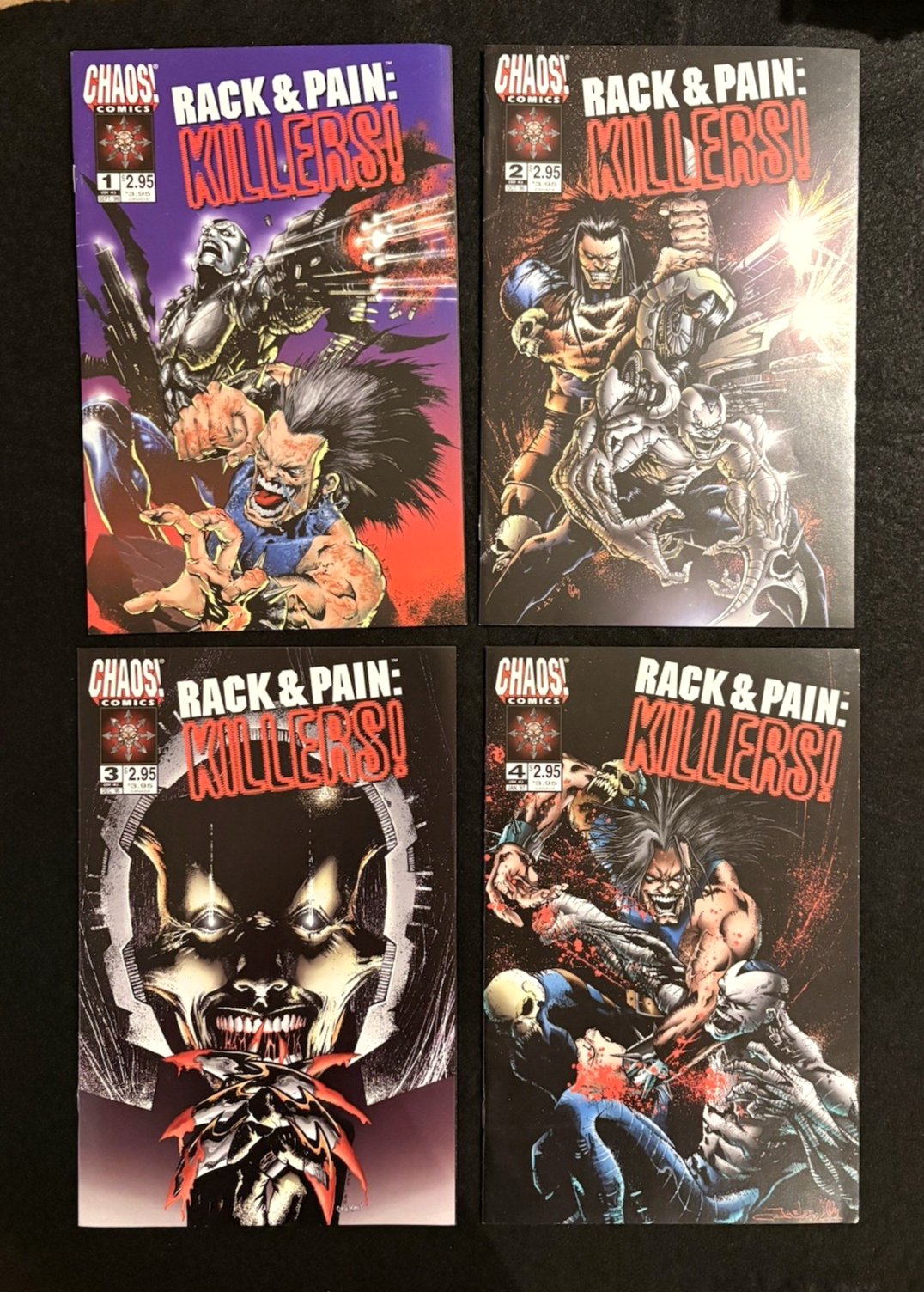 Rack & Pain: Killers - Complete Set of Four #1-4 (1996) Chaos