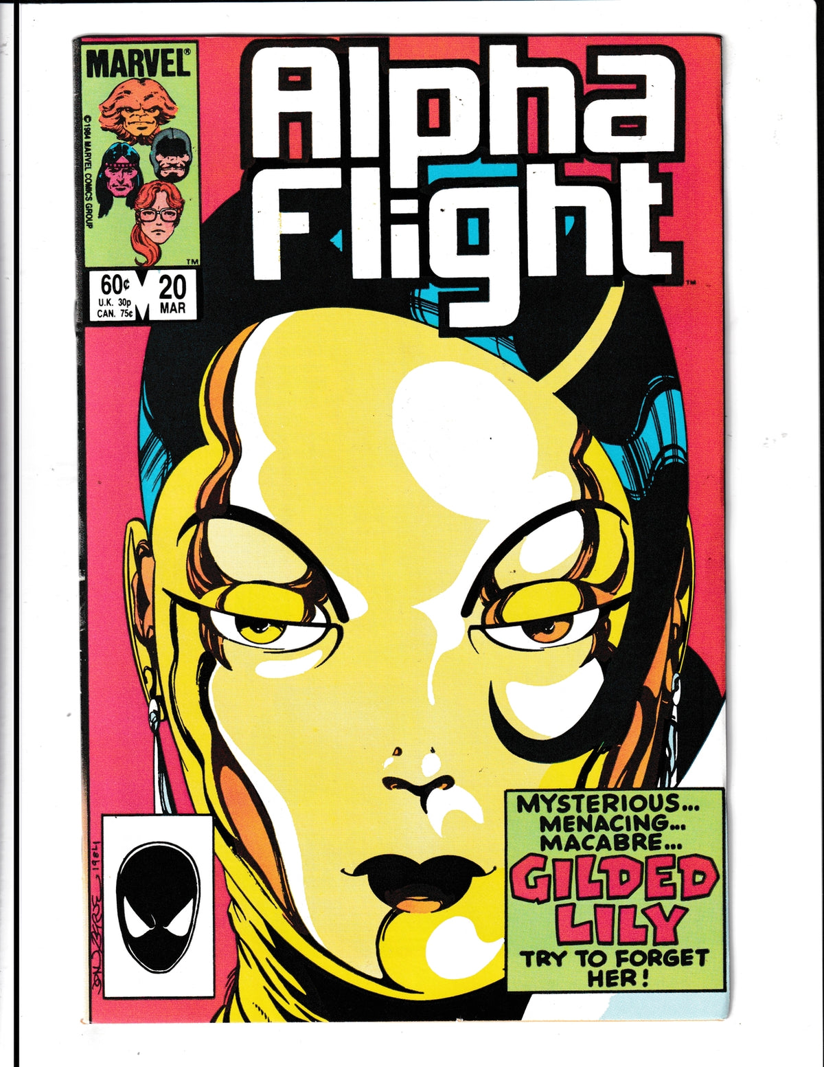 Alpha Flight #20 (1985) Marvel Comics SKU:1126