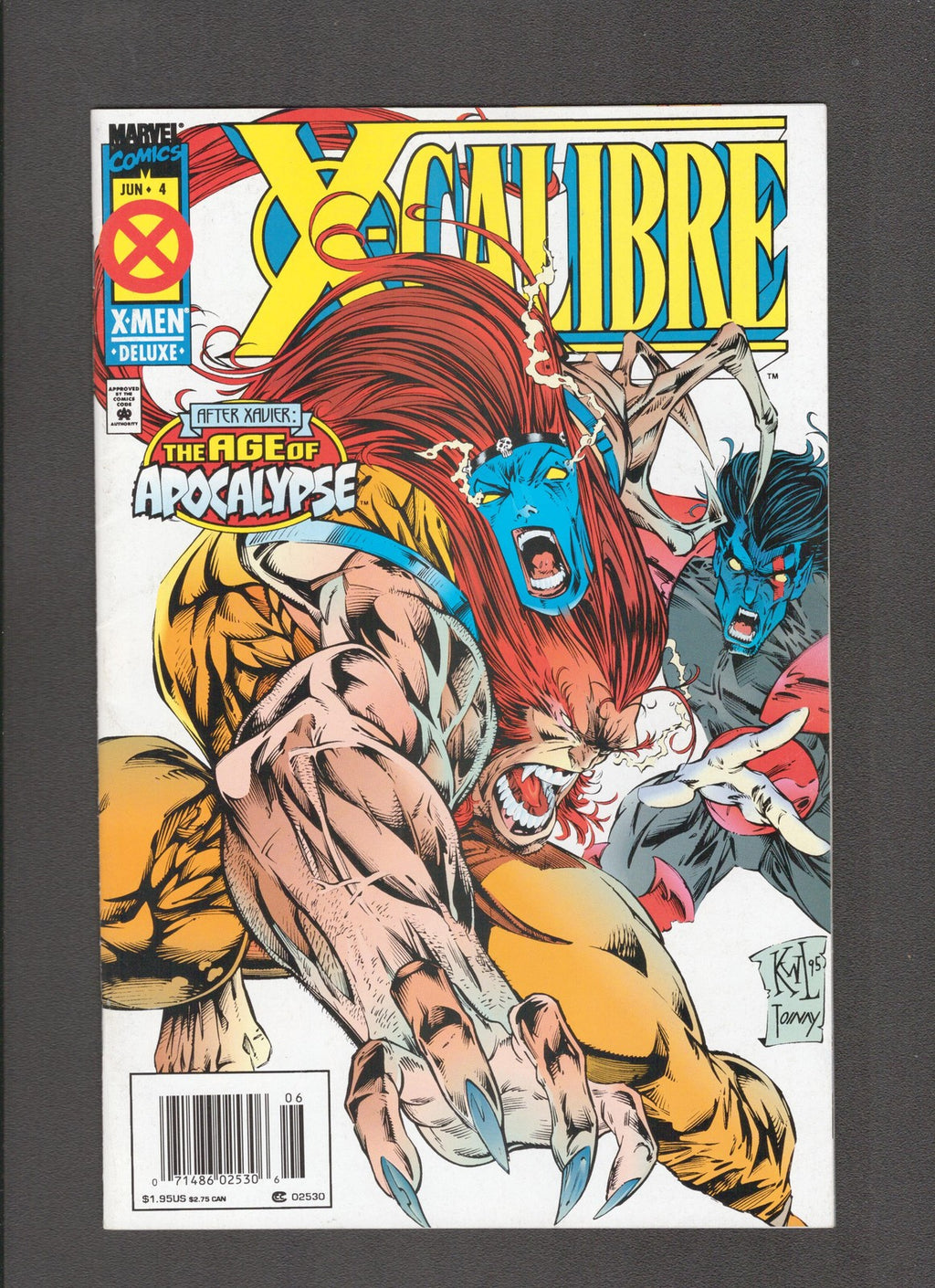 Excalibre #4 (1995) Ken Lashley Marvel Comics
