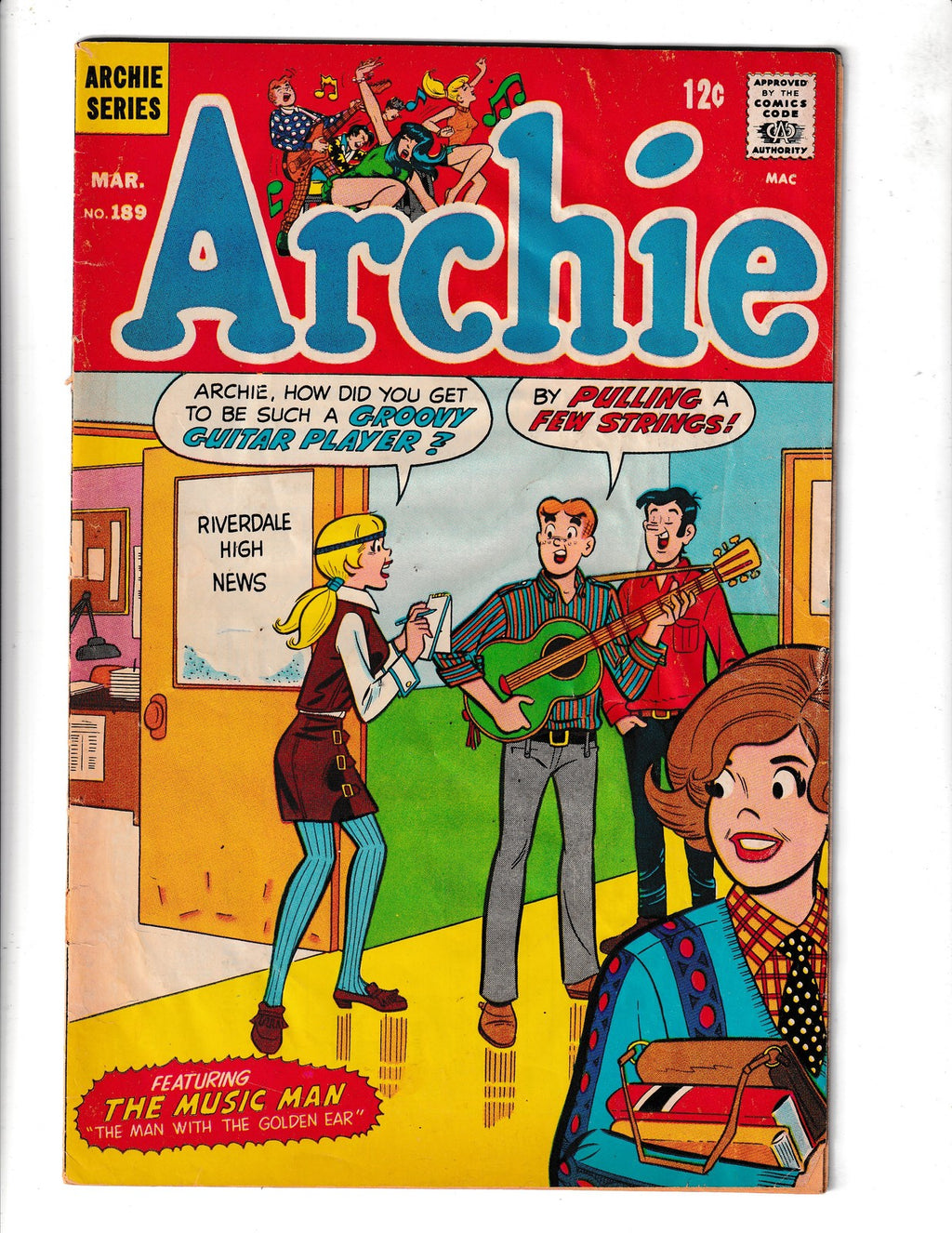 Archie Comics #189 (1969) Don Kershner/The Monkees Archie Comics
