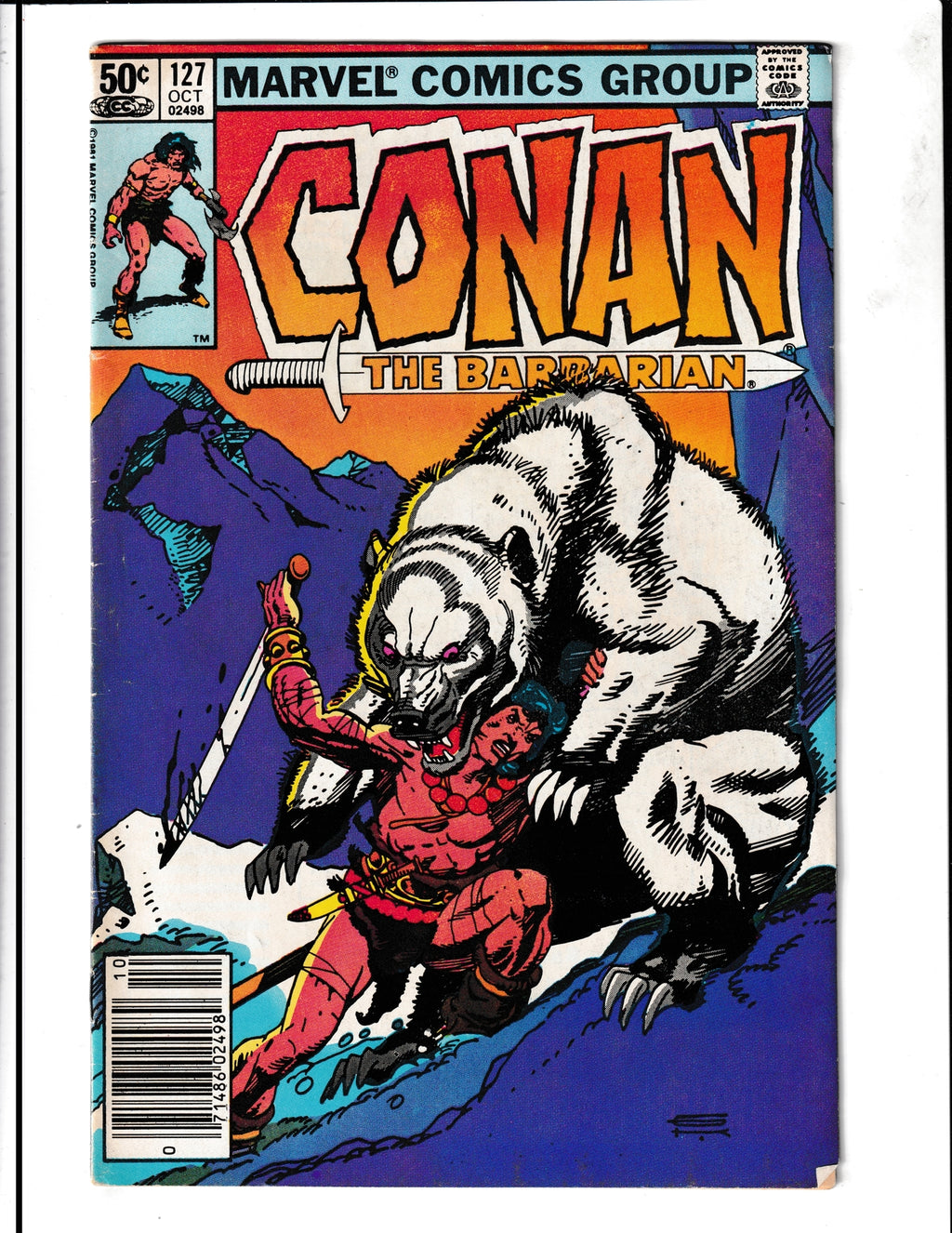 Conan the Barbarian #127 (1981) Marvel Comics SKU:1380