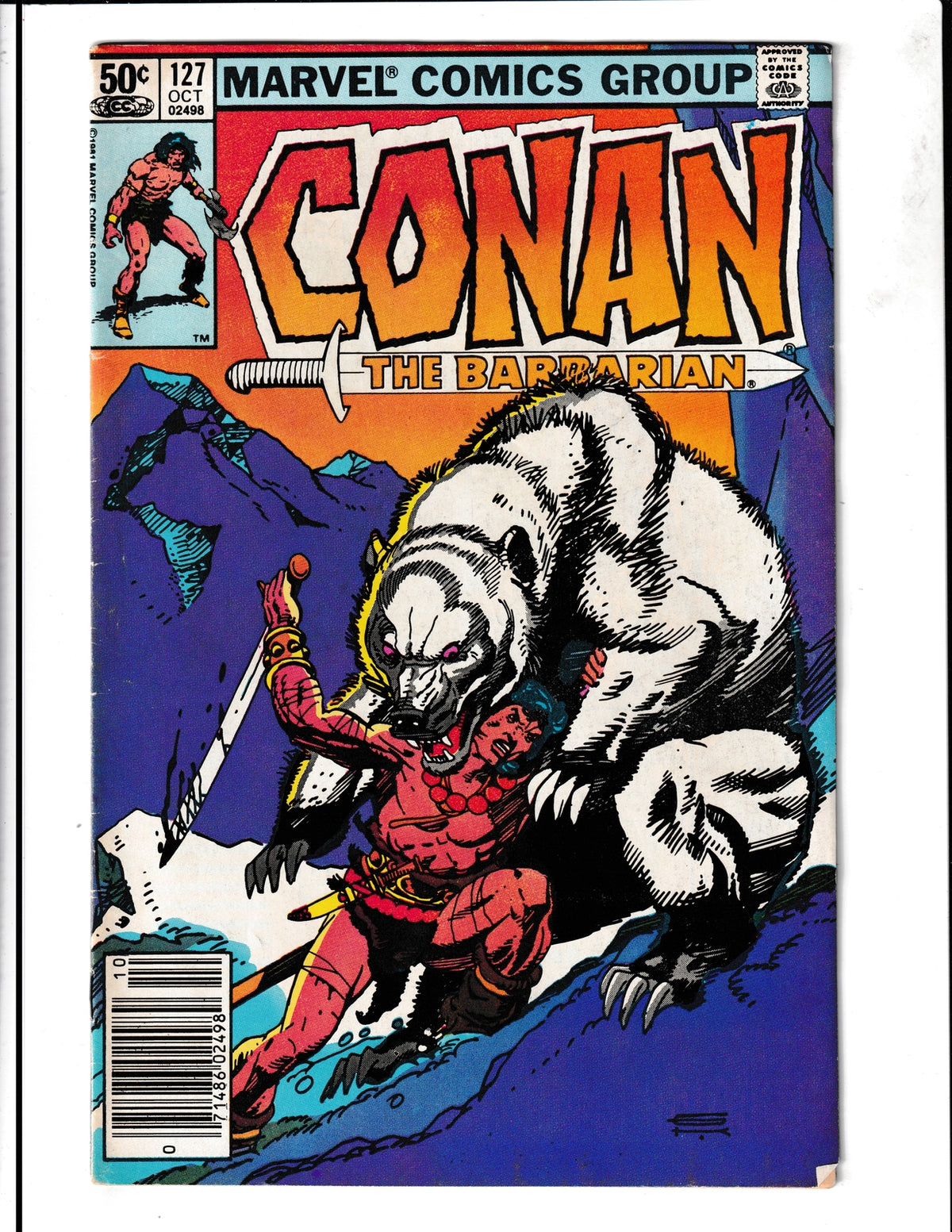 Conan the Barbarian #127 (1981) Marvel Comics SKU:1380