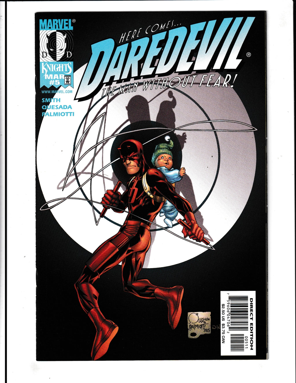 Daredevil #5 (1999) Death of Karen Page. Marvel Knights Comics