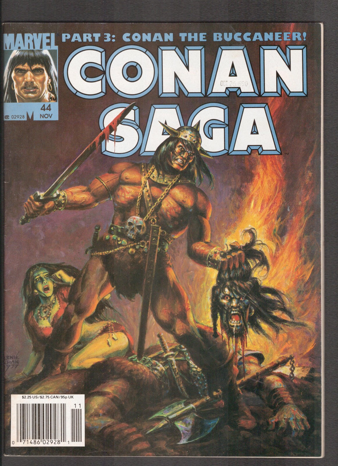 Conan Saga #44 (1990) John Buscema, Roy Thomas Marvel Magazine Comics