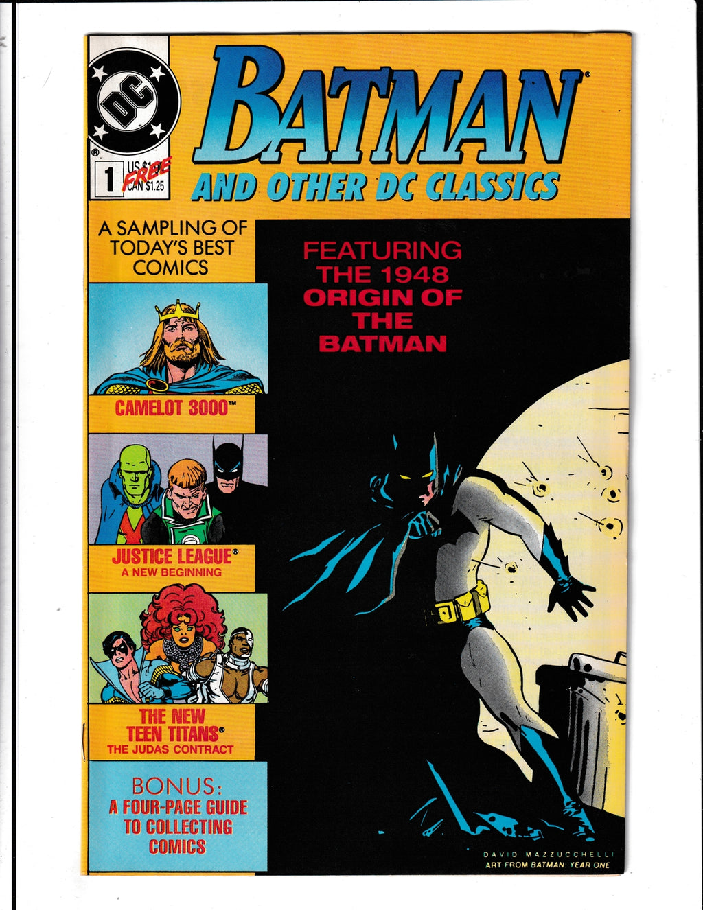 Batman and Other DC Classics #1 (1989) Origin Retold of Batman DC Comics