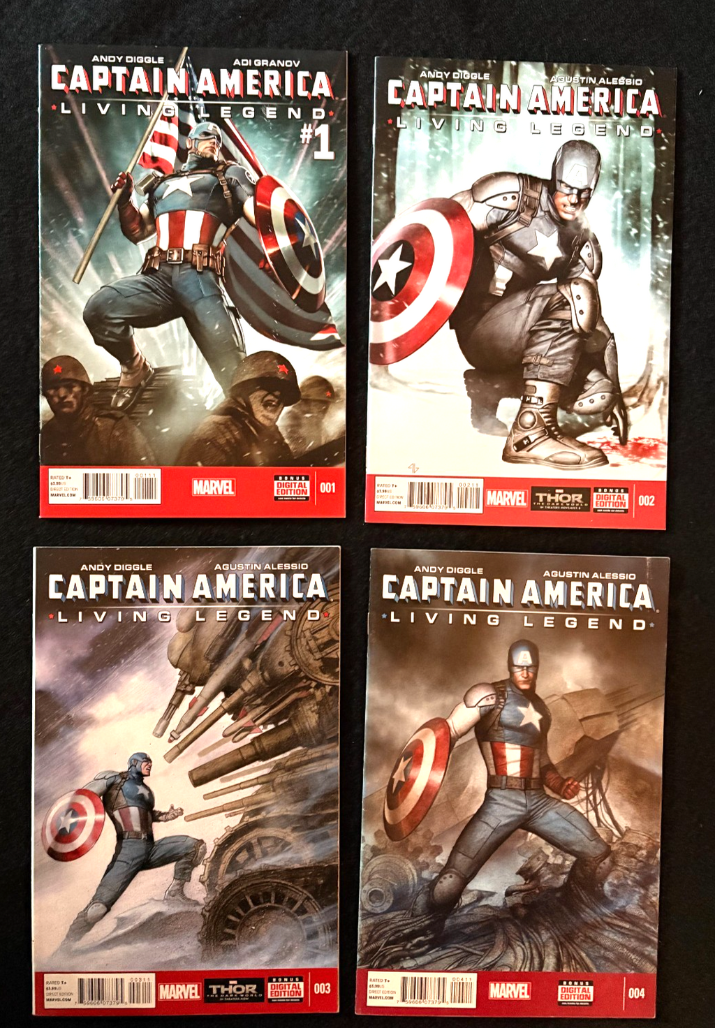 Captain America: Living Legend - Complete Set of 4 #1-4 - (2013-14) - Marvel