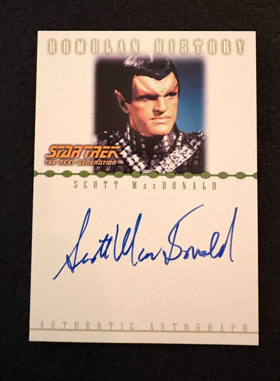 2002 Rittenhouse Star Trek Nemesis Scott MacDonald as N'Vek AUTO RA8