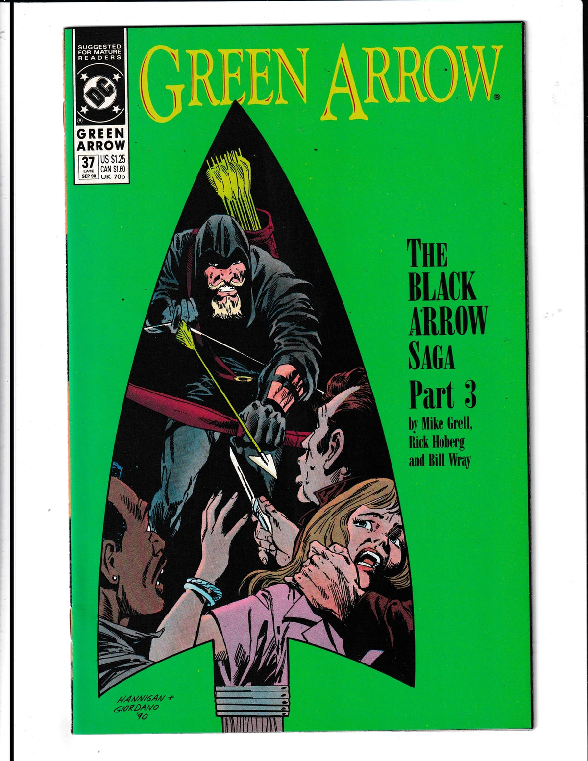 Green Arrow #37 (1990) HIGH GRADE Vol. 2 DC Comics
