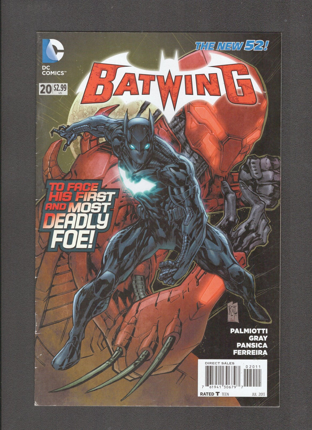 Batwing #20 (2013) 1st App of Luke Fox as Batwing II DC Comics