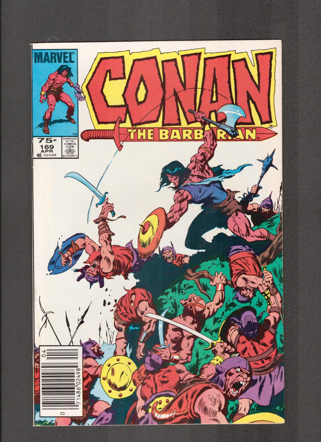 Conan the Barbarian #169 (1985) 75c CDN Newsstand Marvel Comics