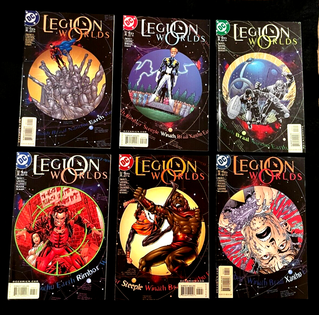 Legion Worlds Set of 6 #1-6 (2001) DC Comics