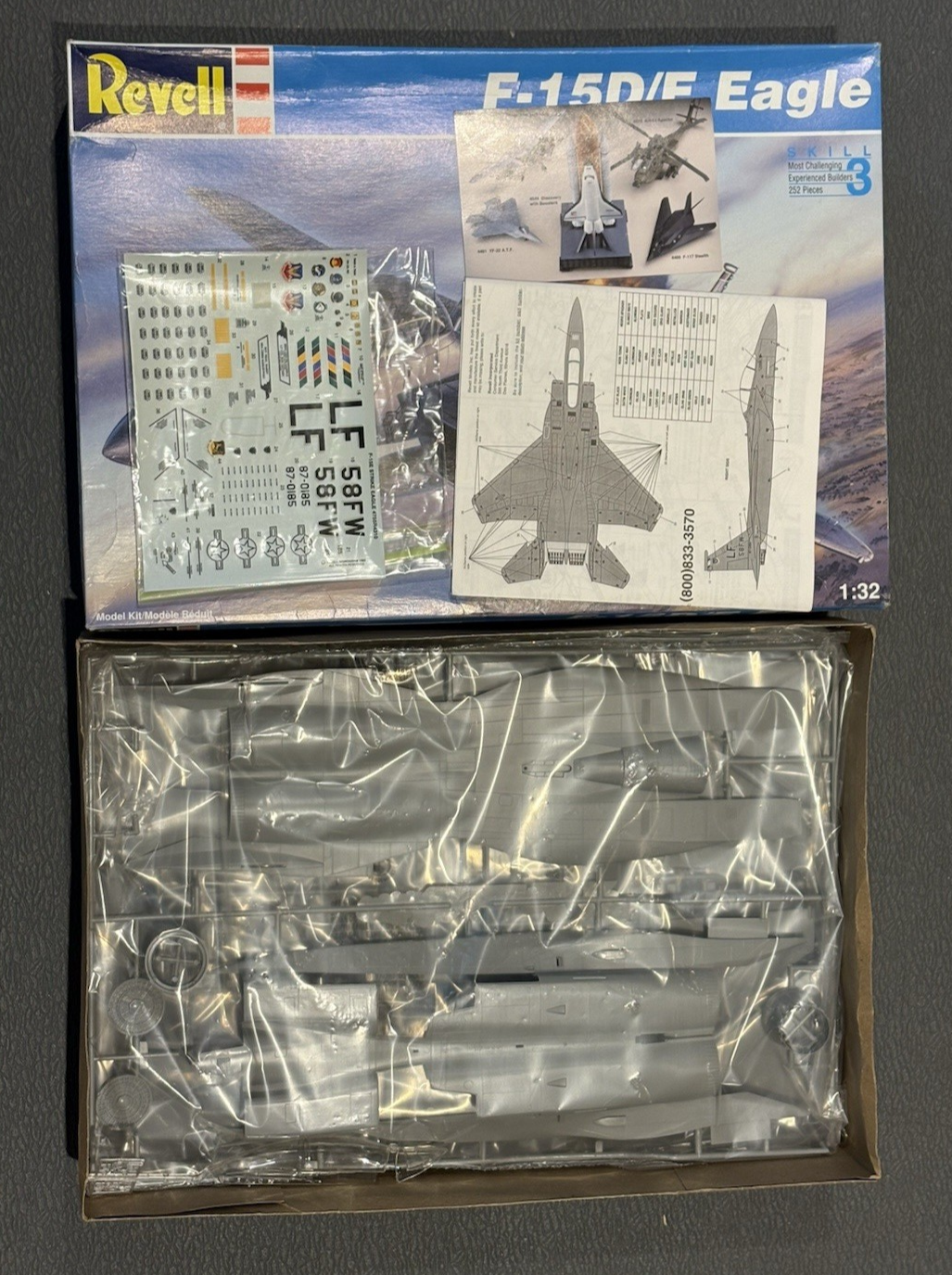 Revell F-15D/E Eagle #04755 1/32 Scale Model Kit Canadian Seller