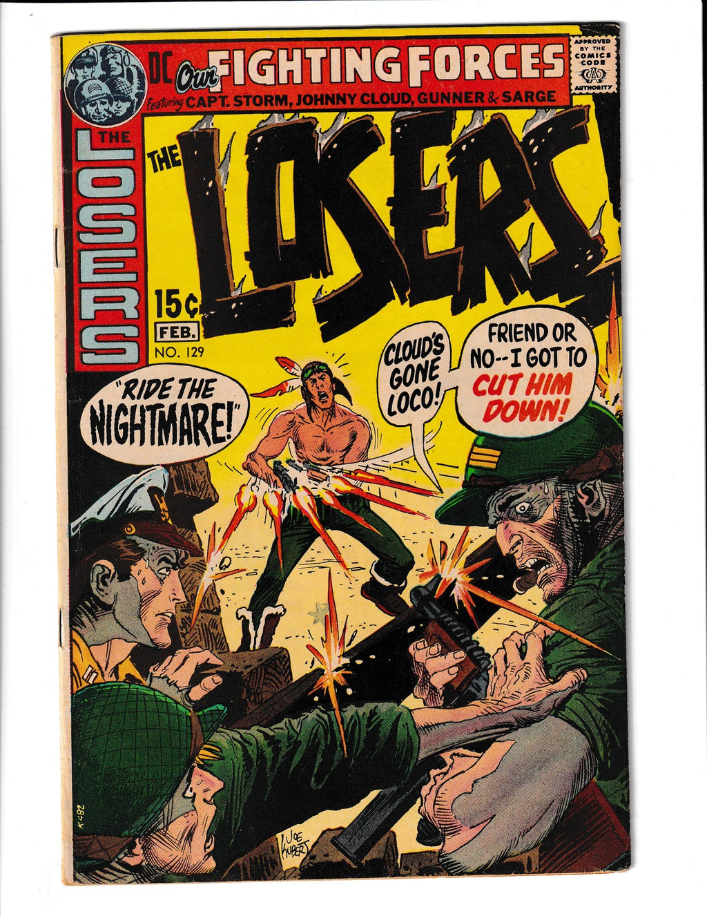 Our Fighting Forces #129 (1971) Featuring Losers DC Comics