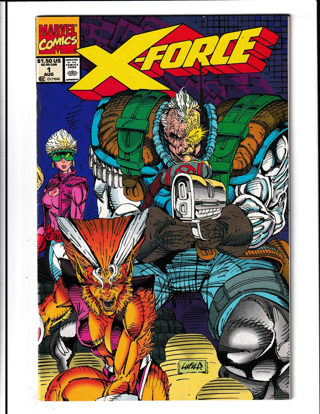 X-Force #1 (1991) No bag no card Marvel Comics