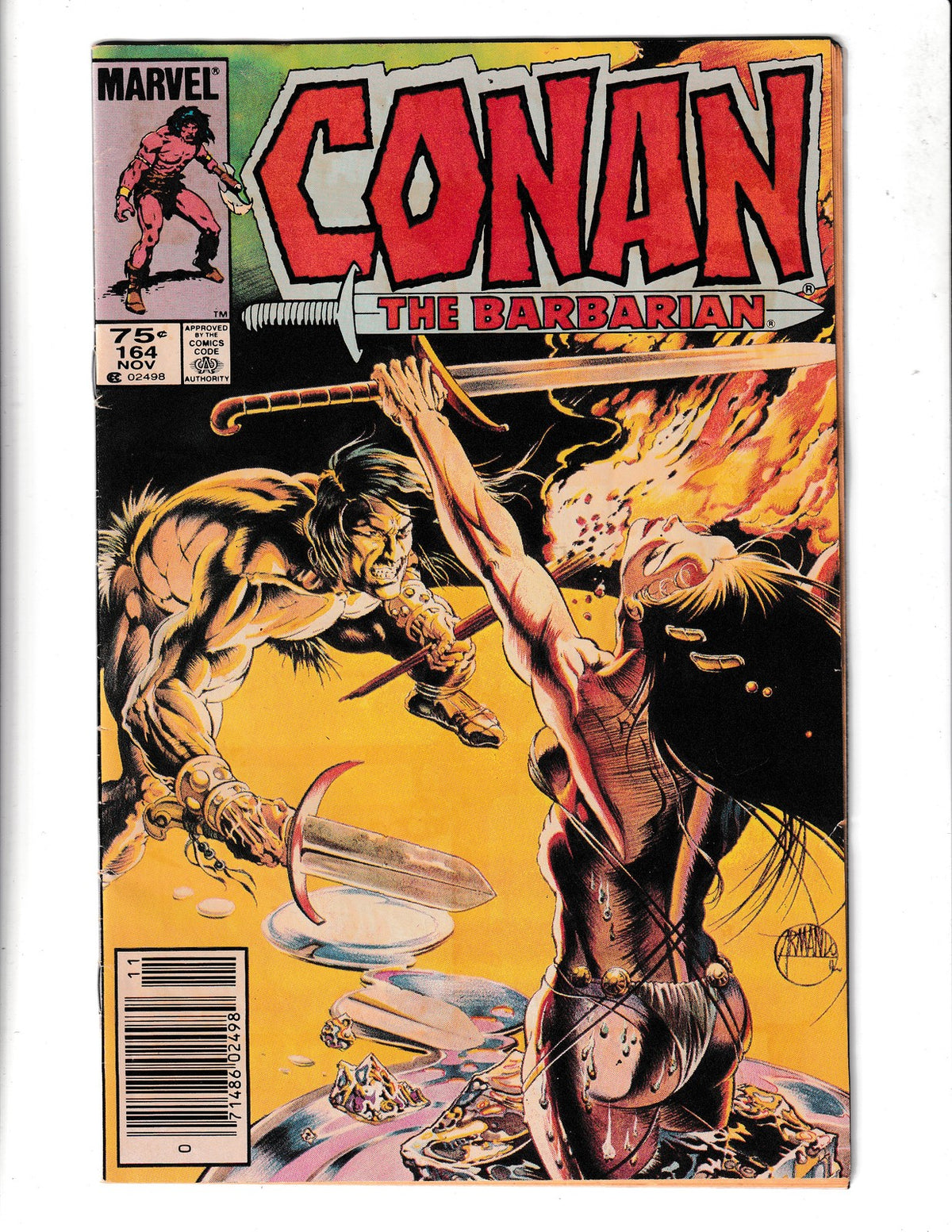 Conan the Barbarian #164 (1984) Newsstand Marvel Comics