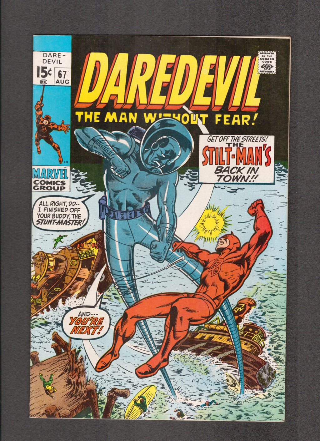 Daredevil #67 (1970) Gene Colan, Stan Lee, Roy Thomas Marvel Comics