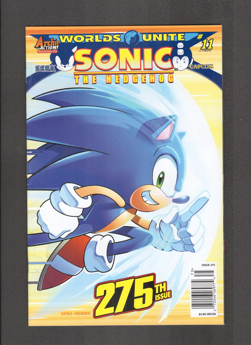 Sonic the Hedgehog #275 (2015) Wraparound Cover Archie Comics