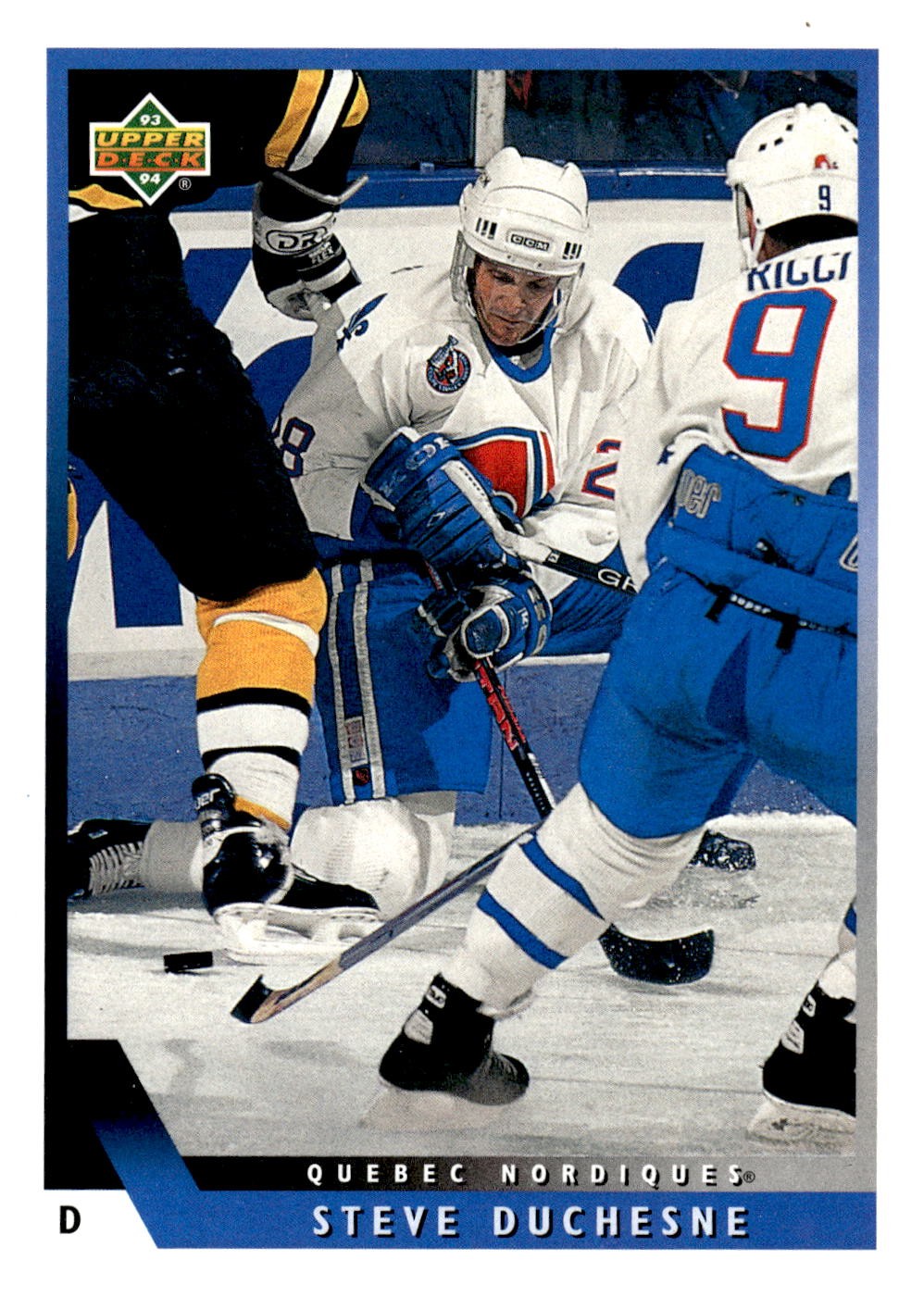 1993-94 Upper Deck #217 Steve Duchesne Hockey Quebec Nordiques