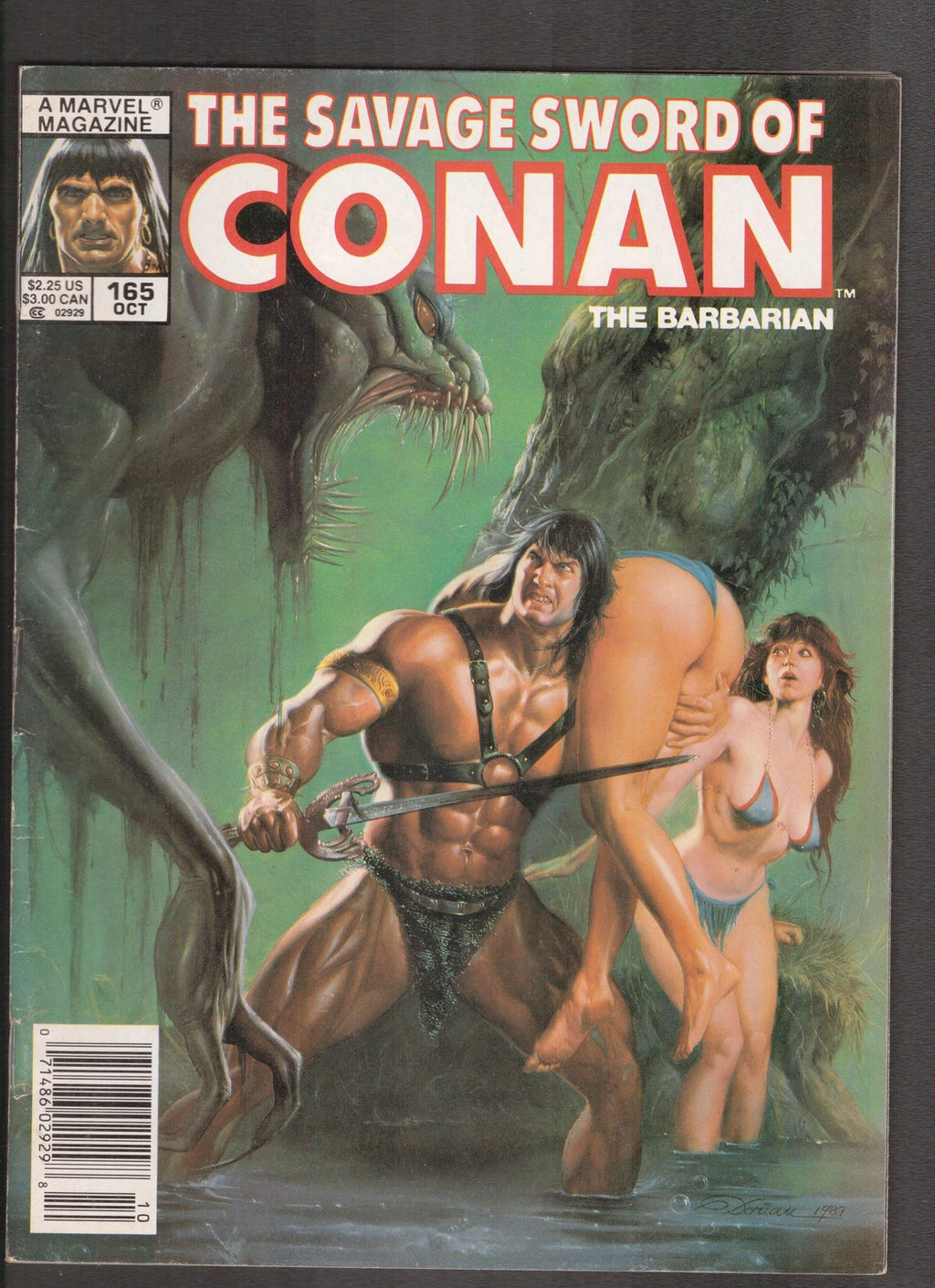 Savage Sword of Conan #165 (1989) Dorian Curtis Comics