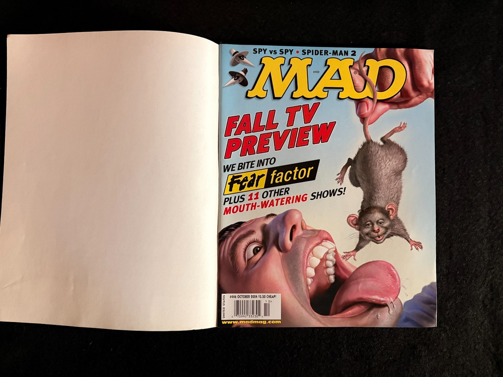 MAD Magazine #446 (2004) EC Publications - Mailing cover still on - Fear Factor