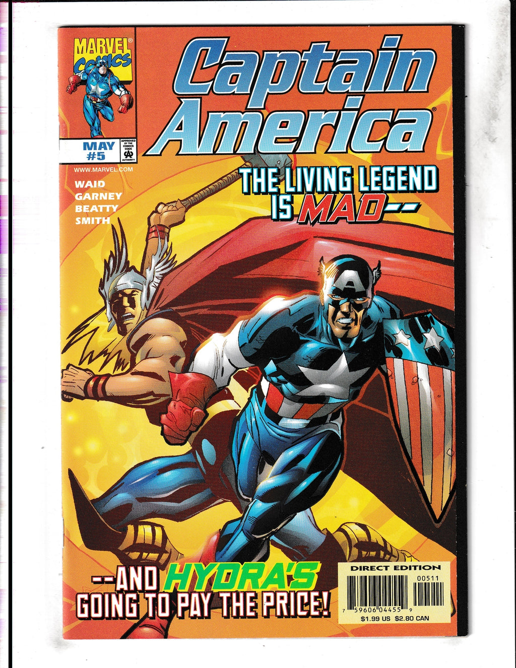Captain America #5 (1998) Marvel Comics