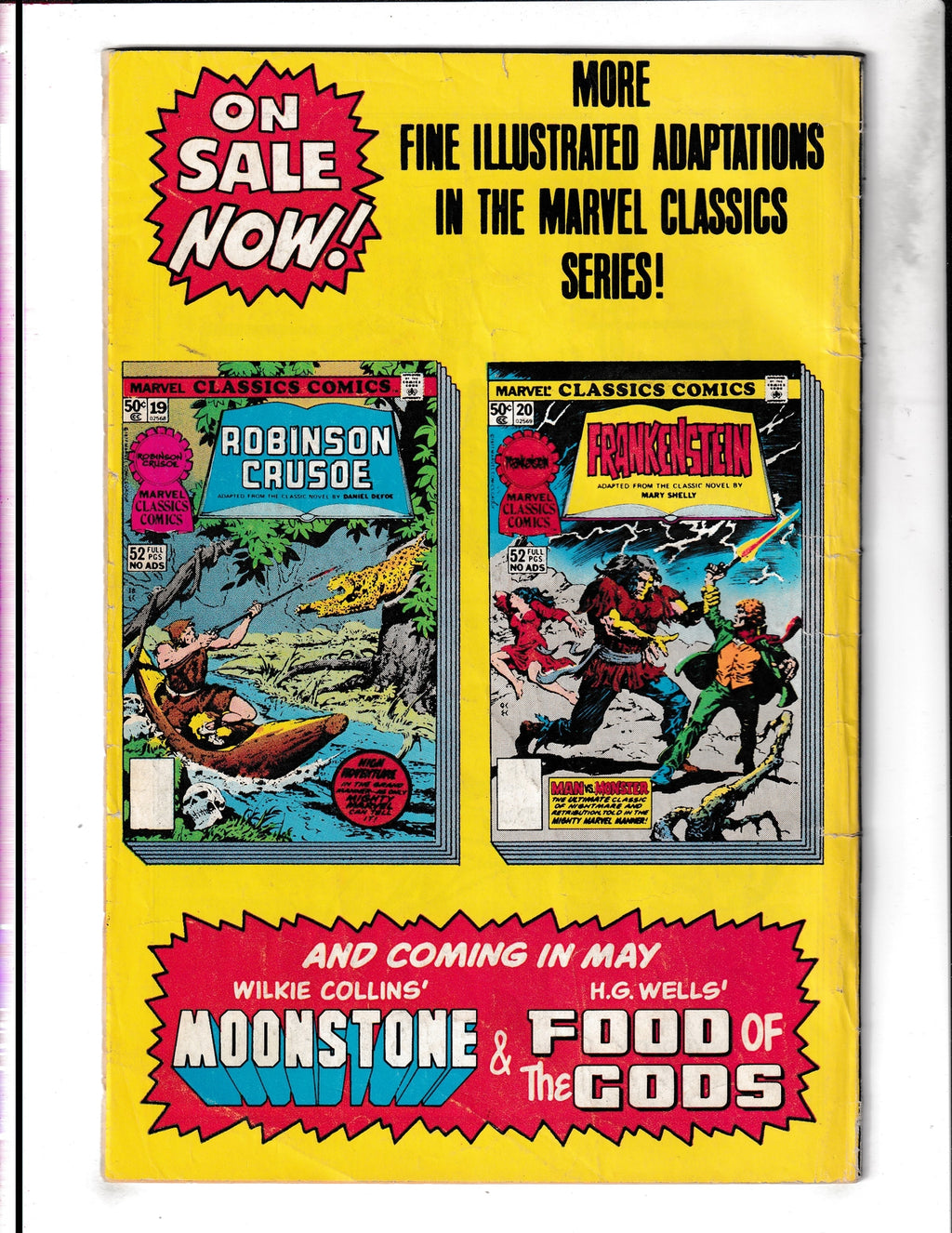 Marvel Classics Comics #19 (1977) Robinson Crusoe Marvel Comics