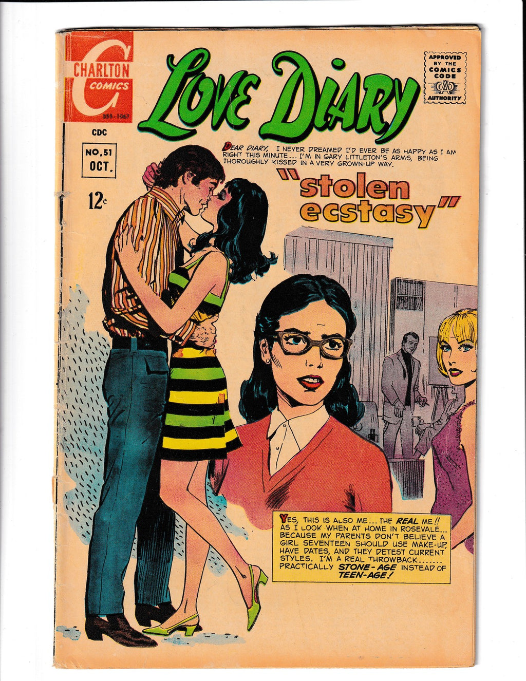 Love Diary #51 (1967) Charlton Comics