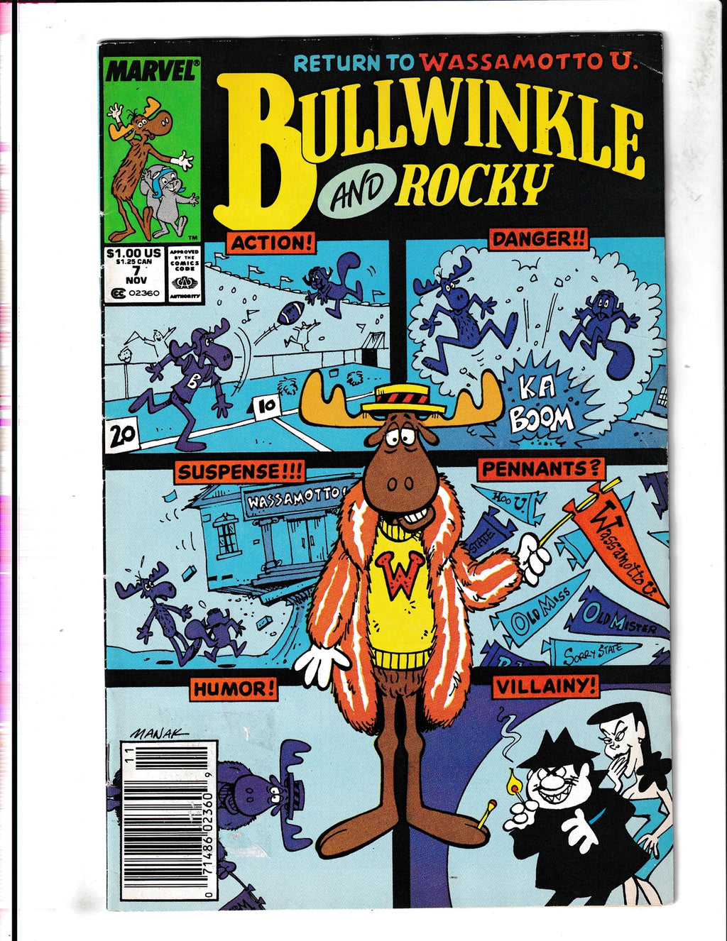 Bullwinkle and Rocky #7 (1988) Marvel Comics