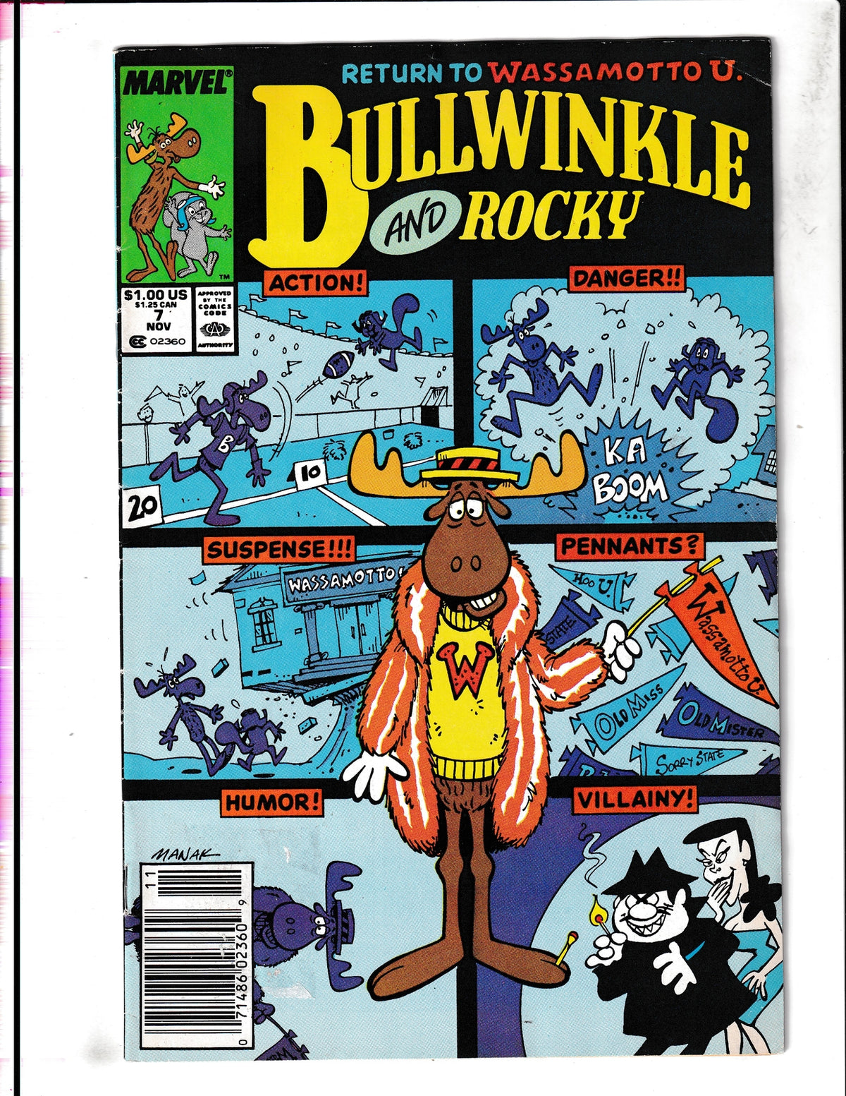 Bullwinkle and Rocky #7 (1988) Marvel Comics