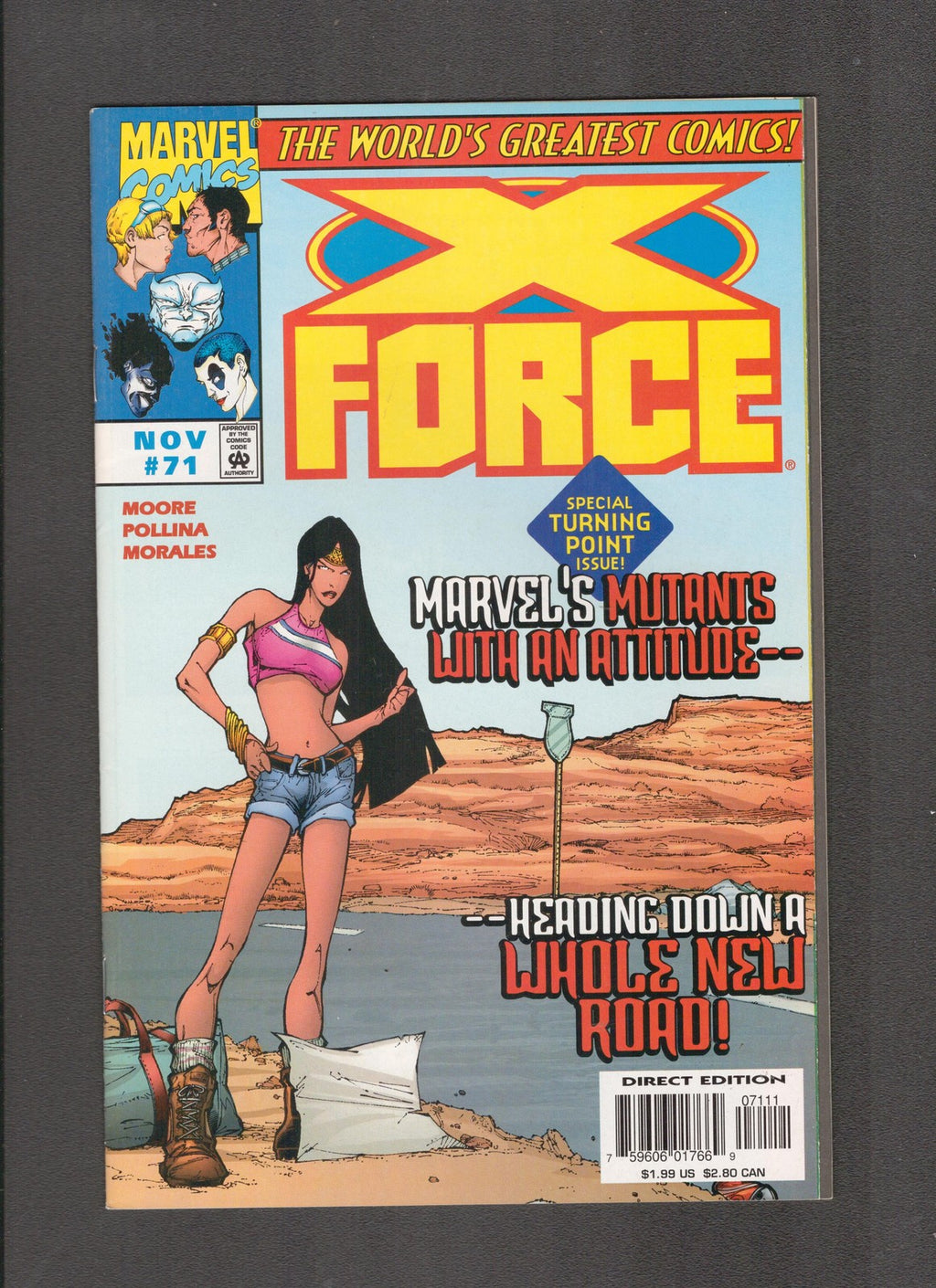 X-Force #71 (1997) Adam Pollina, Mark Morales Marvel Comics