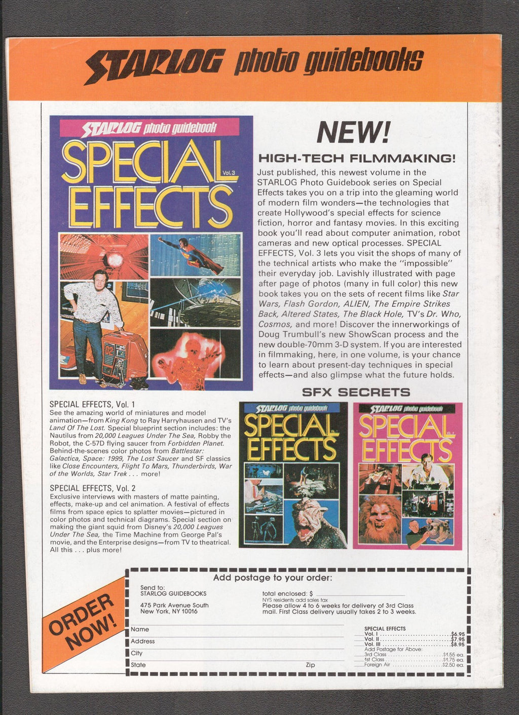 Starlog Presents CineMagic #23 (1983) Zyzak is King Starlog Comics