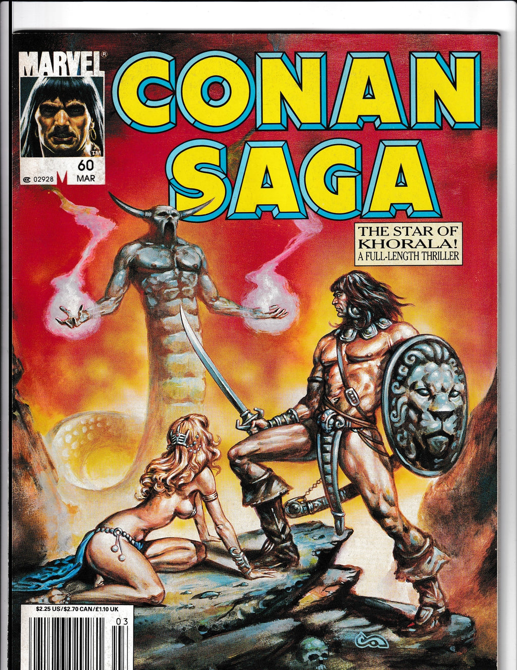 Conan Saga #60 (1992) Newsstand edition Marvel Comics