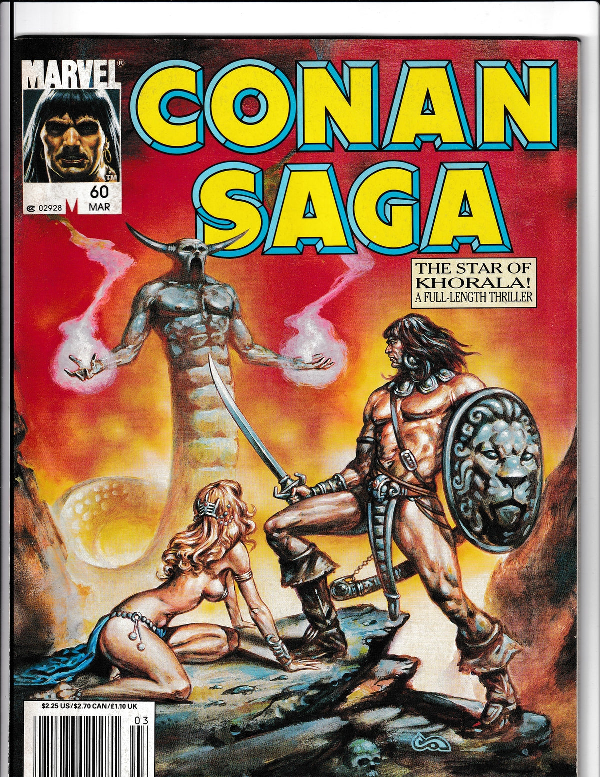 Conan Saga #60 (1992) Newsstand edition Marvel Comics