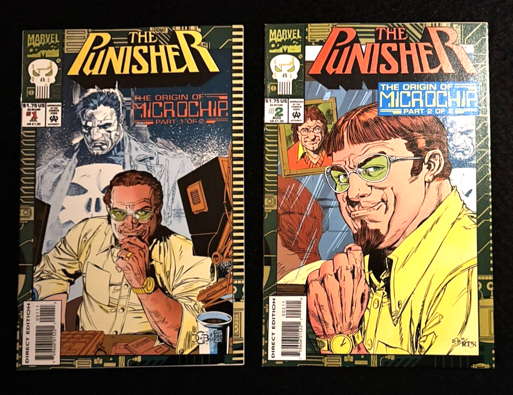 Punisher: The Origin of Microchip Set of Two #1-2 (1993) Joe Rubenstein