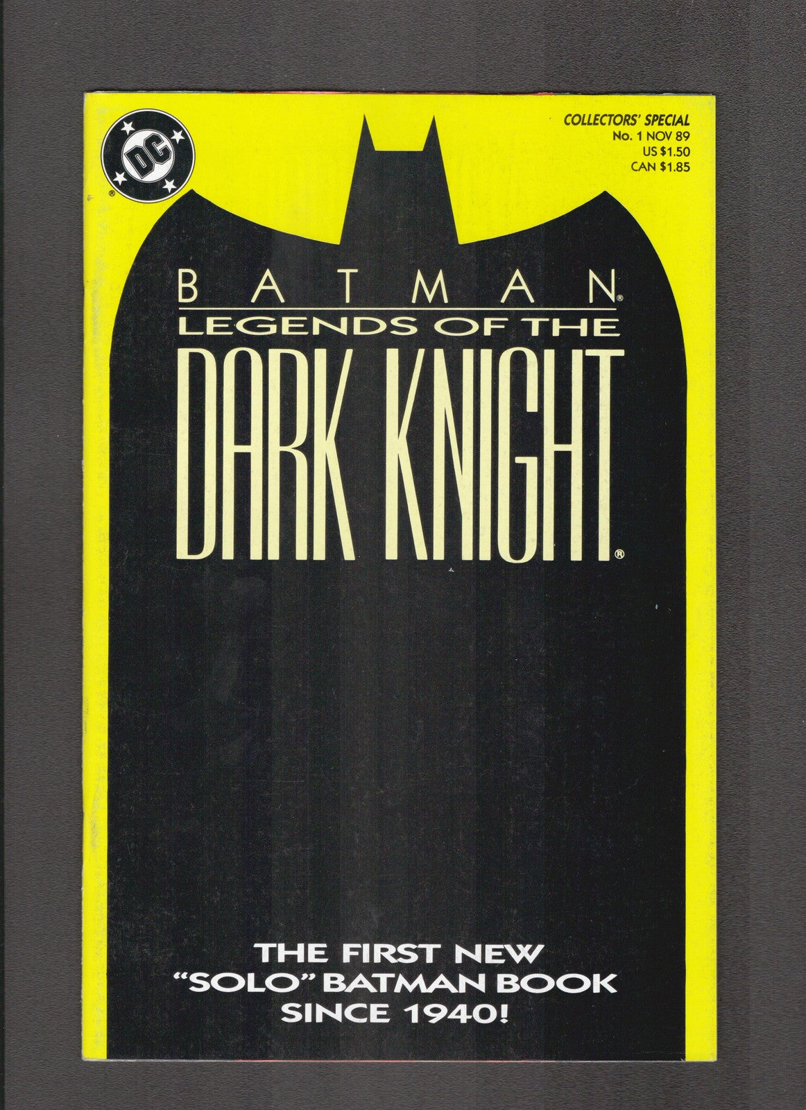Batman: Legends of the Dark Knight #1 (1989) Yellow Cover DC Comics