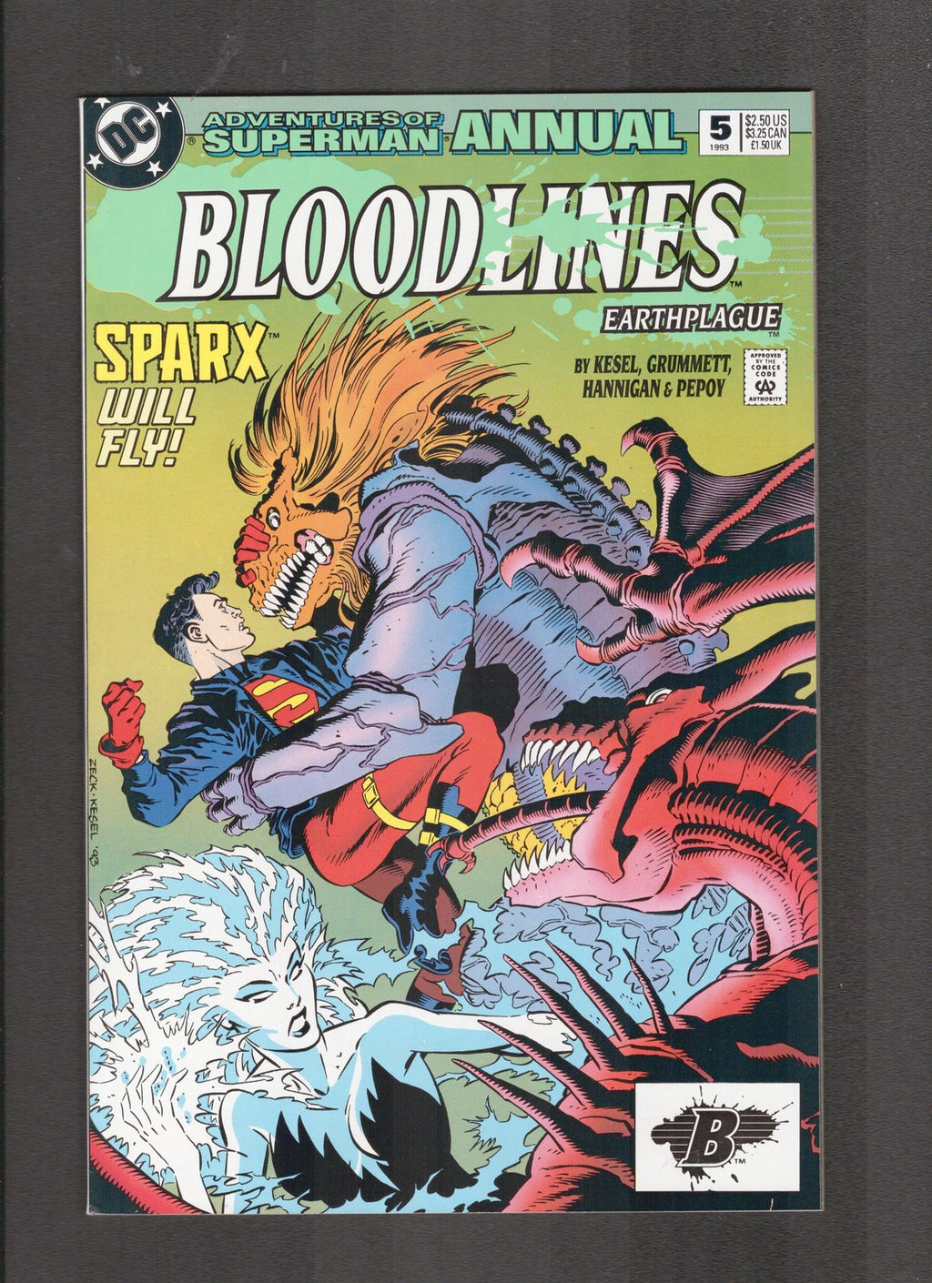 Adventures of Superman Annual #5 (1993) Bloodlines DC Comics