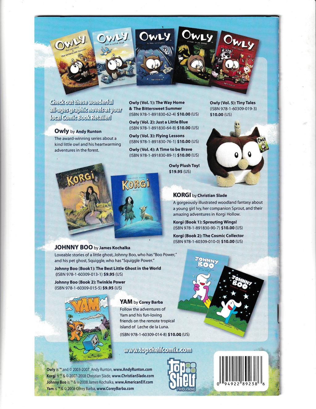 Owly and Friends: Free Comic Book Day #FCBD (2008) Topshelf Comics