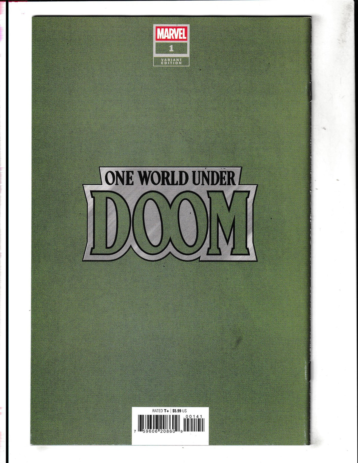 One World Under Doom #1d (2025)  Christopher Negative Space Var Marvel Comics