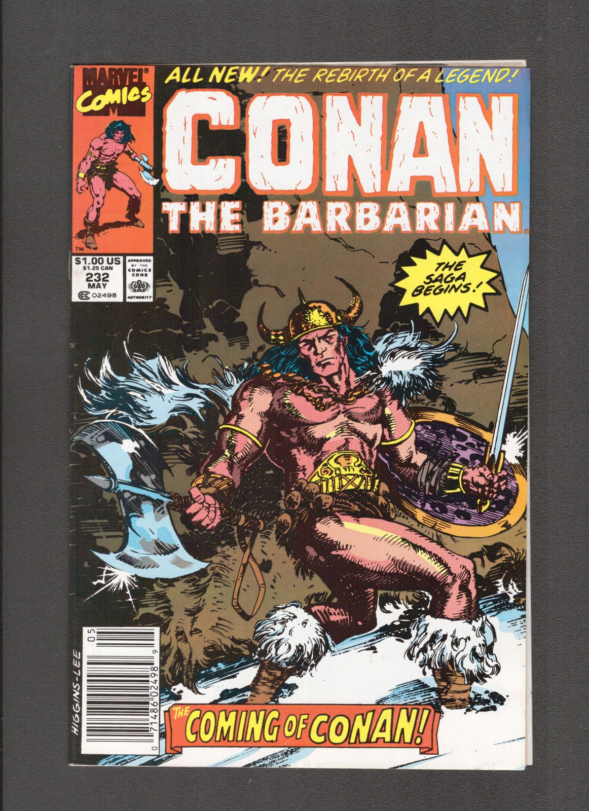Conan the Barbarian #232 (1990) Dan Adkins, Jim Lee, Ron Lim Marvel Comics